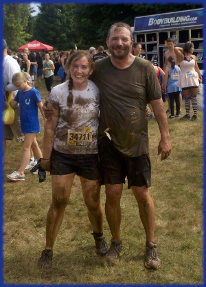 Kevin and I at the Dirty Dash